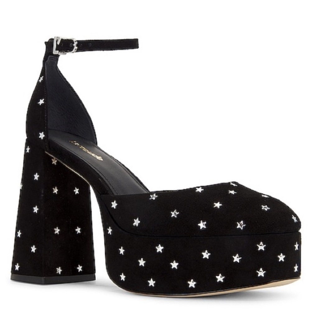 NEW Larroude Ari Pump with silver stars